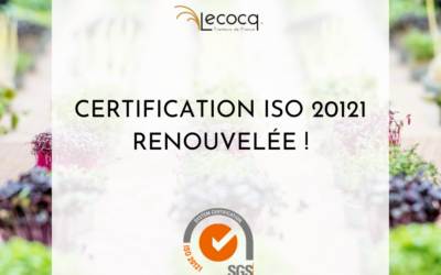 Lecocq Traiteur a renouvelé sa certification ISO 20 121 ! 🏅